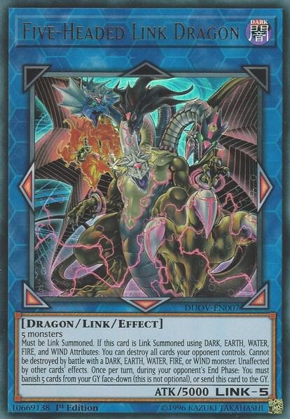 Five-Headed Link Dragon DUOV-EN007 card from Duel Overload