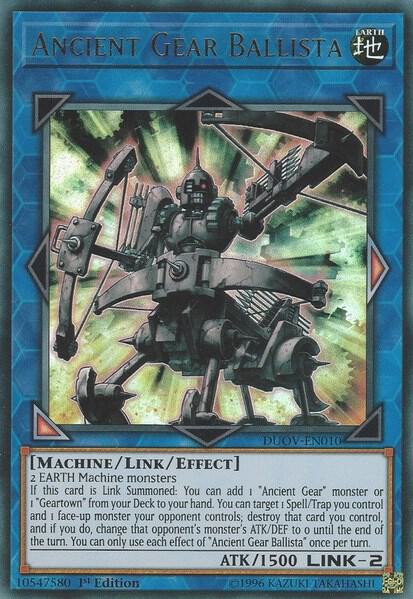 Ancient Gear Ballista DUOV-EN010 card from Duel Overload