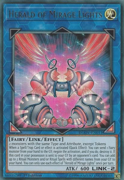 Herald of Mirage Lights DUOV-EN011 card from Duel Overload