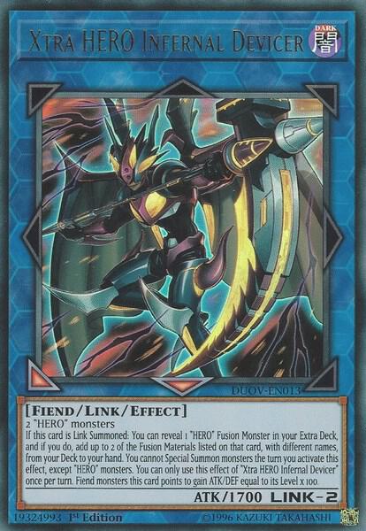 Xtra HERO Infernal Devicer DUOV-EN013 card from Duel Overload