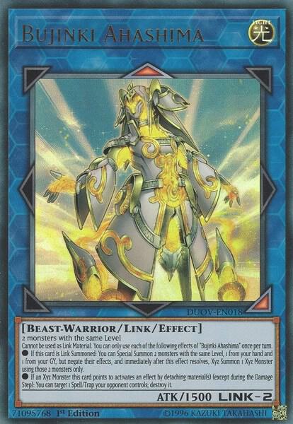 Bujinki Ahashima DUOV-EN018 card from Duel Overload
