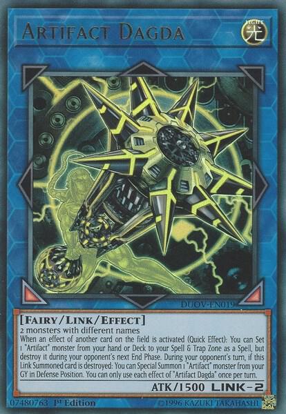 Artifact Dagda DUOV-EN019 card from Duel Overload