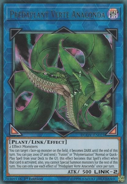 Predaplant Verte Anaconda DUOV-EN021 card from Duel Overload
