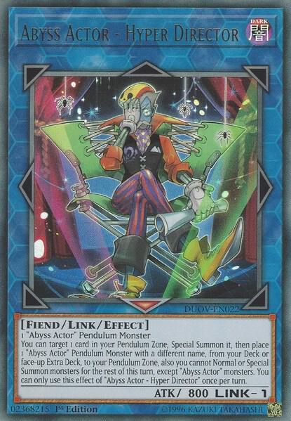 Abyss Actor - Hyper Director DUOV-EN022 card from Duel Overload