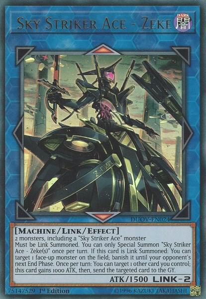 Sky Striker Ace - Zeke DUOV-EN024 card from Duel Overload
