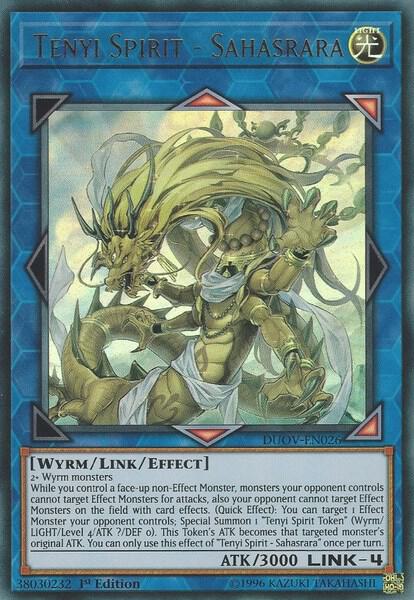 Tenyi Spirit - Sahasrara DUOV-EN026 card from Duel Overload
