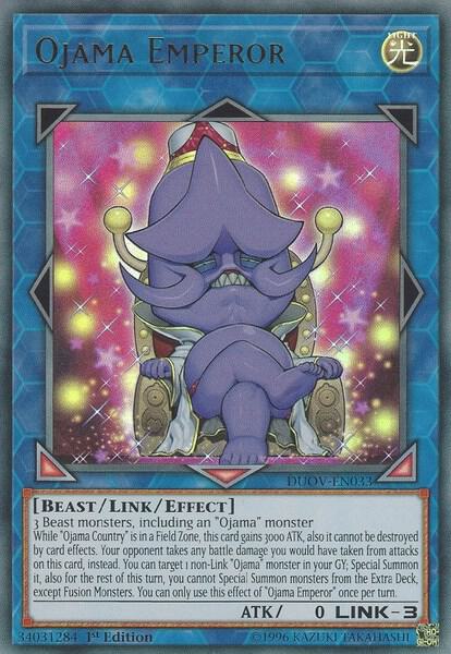 Ojama Emperor DUOV-EN033 card from Duel Overload