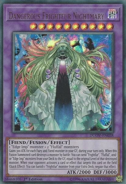 Dangerous Frightfur Nightmary DUOV-EN038 card from Duel Overload