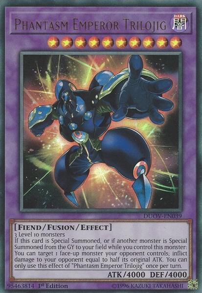 Phantasm Emperor Trilojig DUOV-EN039 card from Duel Overload