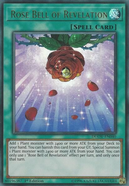 Rose Bell of Revelation DUOV-EN040 card from Duel Overload