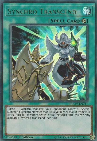 Synchro Transcend DUOV-EN041 card from Duel Overload