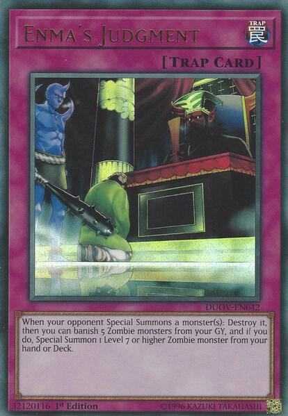 Enma's Judgment DUOV-EN042 card from Duel Overload