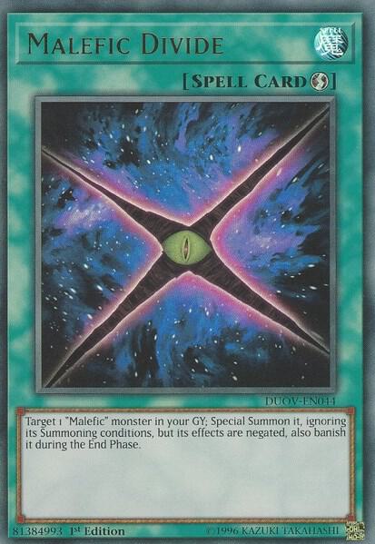 Malefic Divide DUOV-EN044 card from Duel Overload