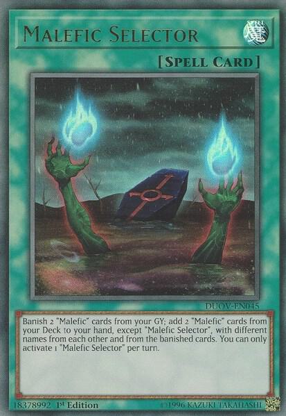 Malefic Selector DUOV-EN045 card from Duel Overload