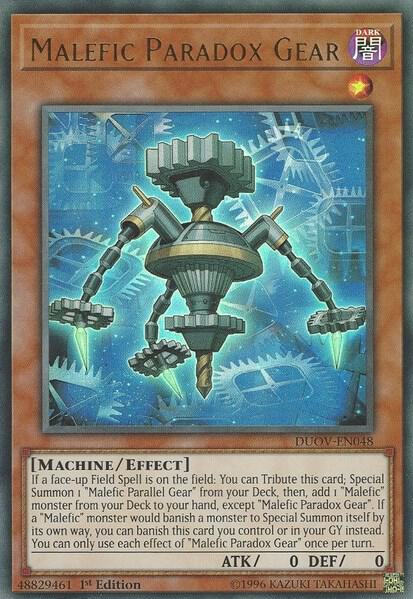 Malefic Paradox Gear DUOV-EN048 card from Duel Overload
