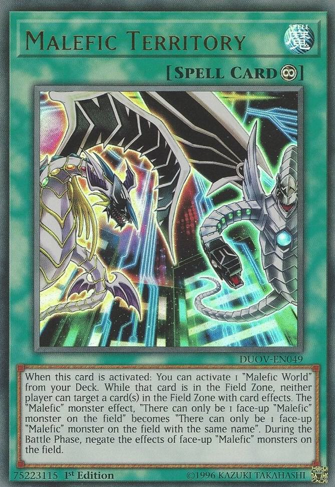 Malefic Territory DUOV-EN049 card from Duel Overload