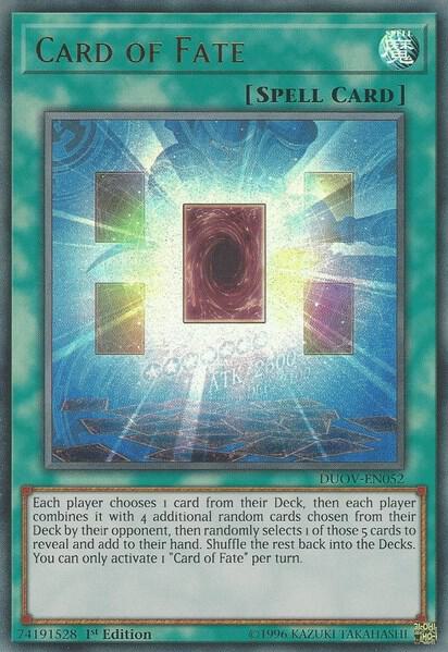Card of Fate DUOV-EN052 card from Duel Overload