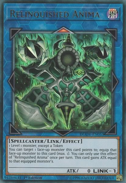 Relinquished Anima DUOV-EN053 card from Duel Overload