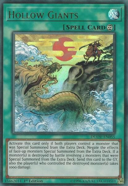 Hollow Giants DUOV-EN055 card from Duel Overload
