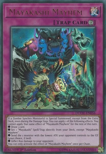 Mayakashi Mayhem DUOV-EN056 card from Duel Overload