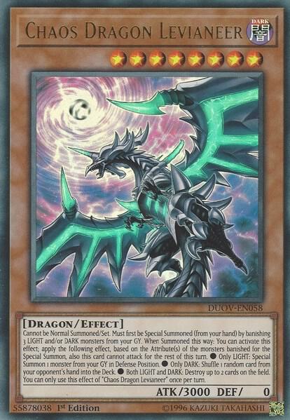 Chaos Dragon Levianeer DUOV-EN058 card from Duel Overload