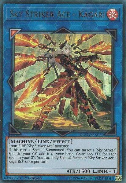 Sky Striker Ace - Kagari DUOV-EN060 card from Duel Overload