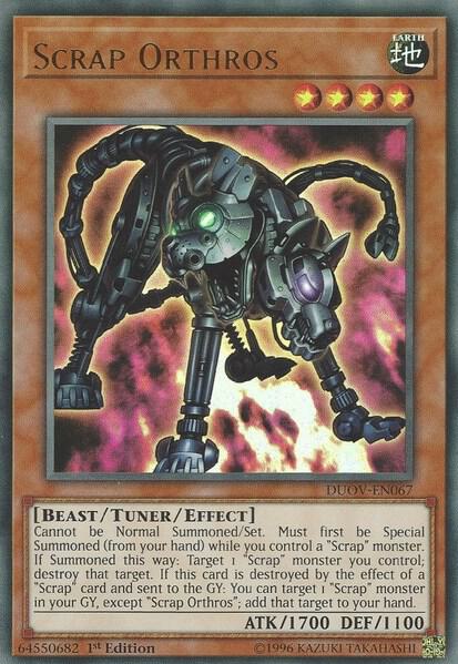 Scrap Orthros DUOV-EN067 card from Duel Overload