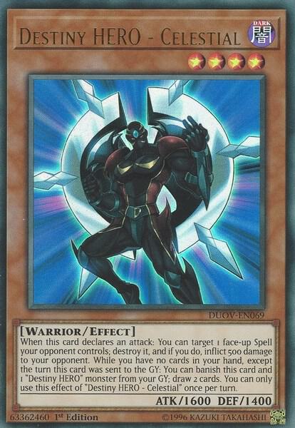 Destiny HERO - Celestial DUOV-EN069 card from Duel Overload