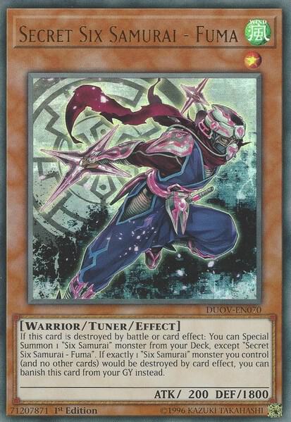 Secret Six Samurai - Fuma DUOV-EN070 card from Duel Overload