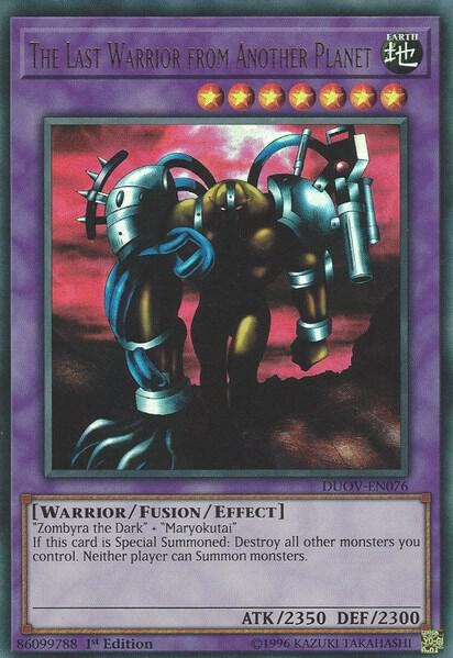 The Last Warrior from Another Planet DUOV-EN076 card from Duel Overload