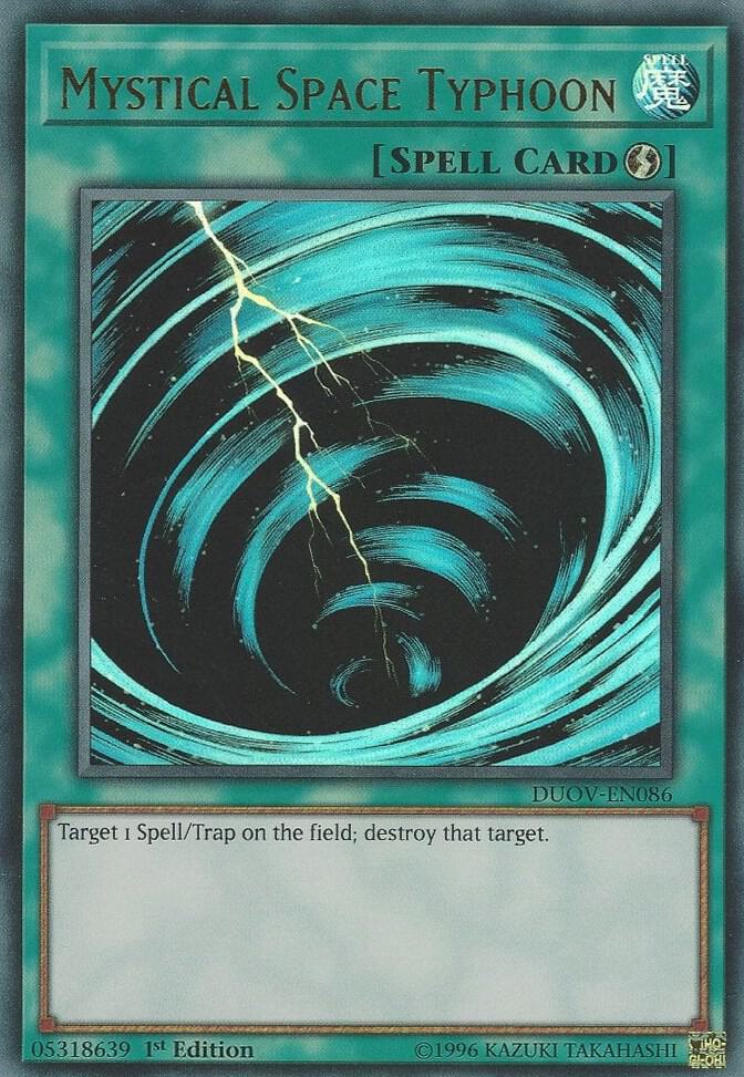 Mystical Space Typhoon DUOV-EN086 card from Duel Overload