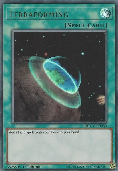 Terraforming DUOV-EN088 card from Duel Overload