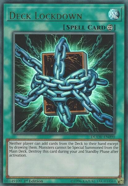 Deck Lockdown DUOV-EN090 card from Duel Overload