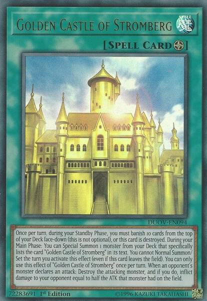 Golden Castle of Stromberg DUOV-EN094 card from Duel Overload