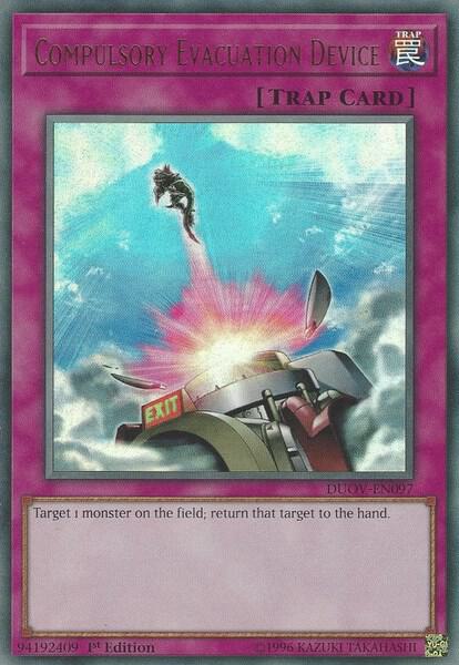 Compulsory Evacuation Device DUOV-EN097 card from Duel Overload