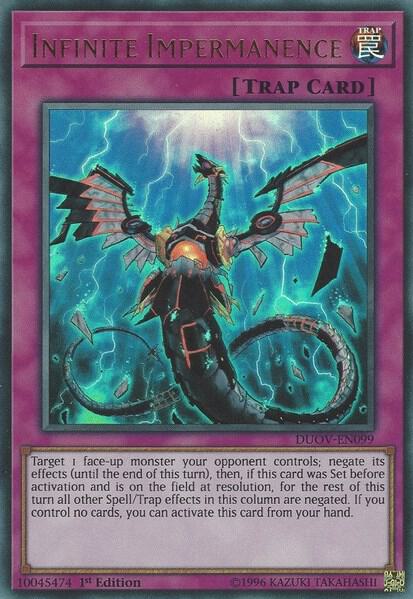 Infinite Impermanence DUOV-EN099 card from Duel Overload