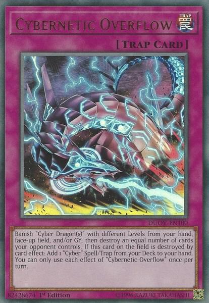Cybernetic Overflow DUOV-EN100 card from Duel Overload