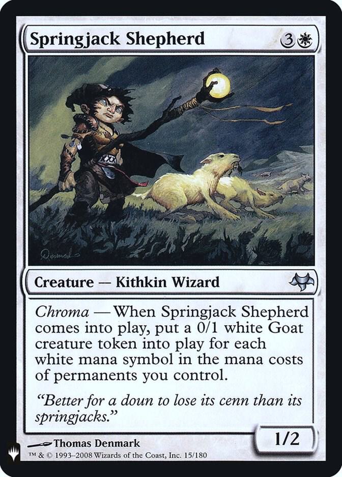 Springjack Shepherd 15/180 card from The List Reprints
