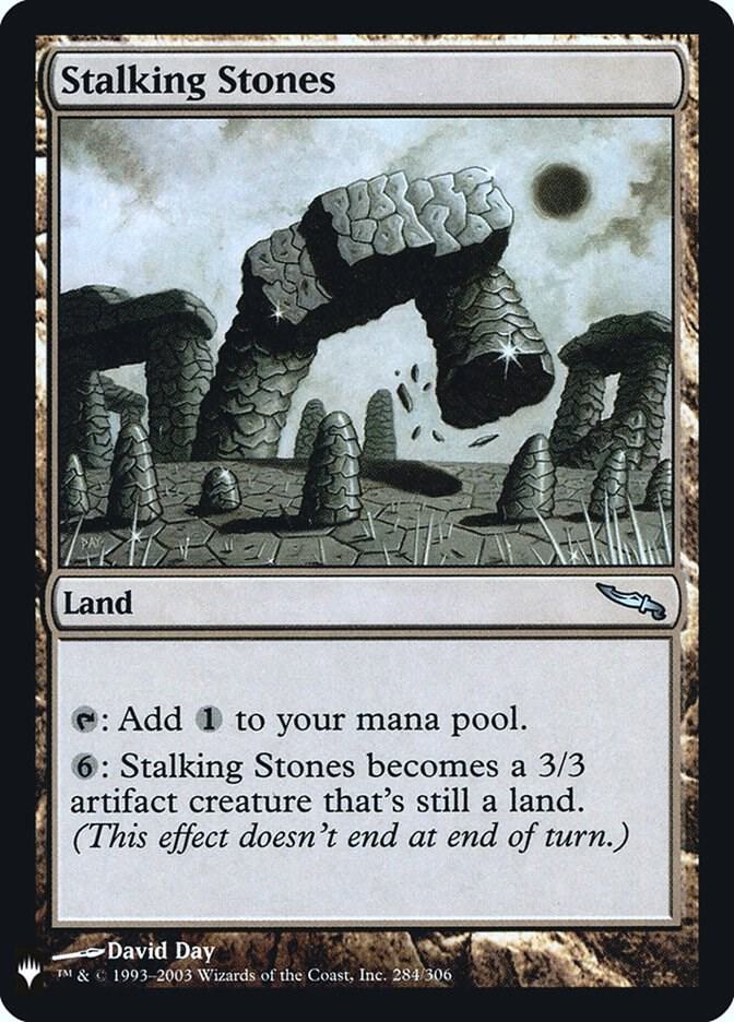 Stalking Stones 284 card from The List Reprints