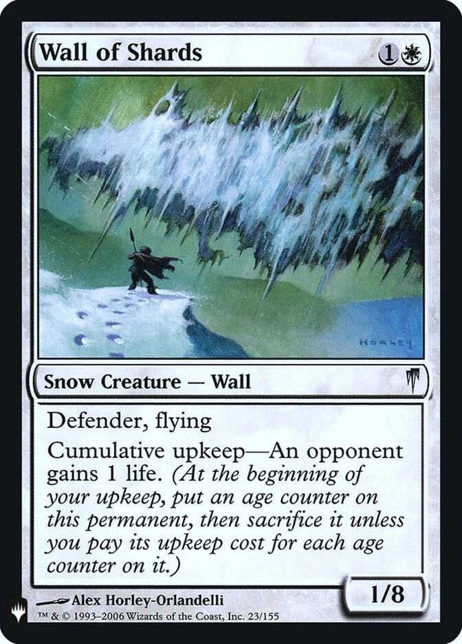 Wall of Shards 23 card from The List Reprints