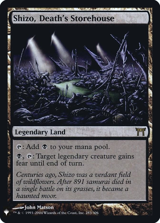 Shizo, Death's Storehouse 283 card from The List Reprints
