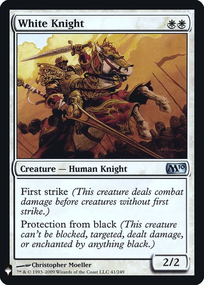 White Knight 41 card from The List Reprints