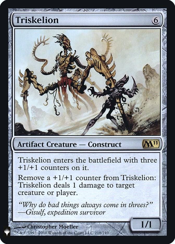 Triskelion 218 card from The List Reprints