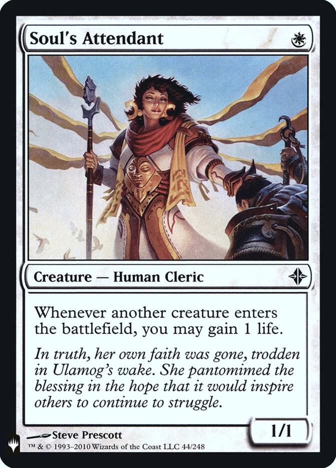 Soul's Attendant 44 card from The List Reprints