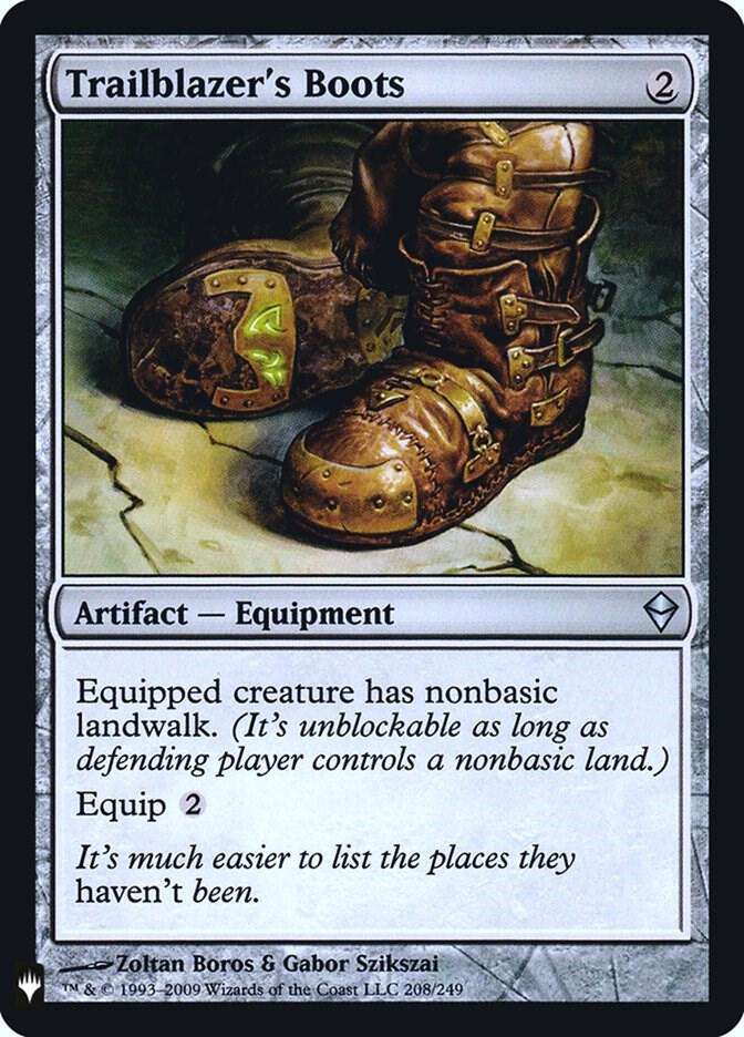 Trailblazer's Boots 208 card from The List Reprints