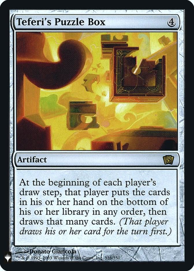 Teferi's Puzzle Box 316 card from The List Reprints