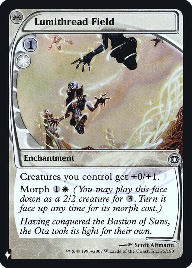 Lumithread Field 25 card from The List Reprints