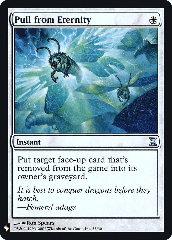 Pull from Eternity 35 card from The List Reprints
