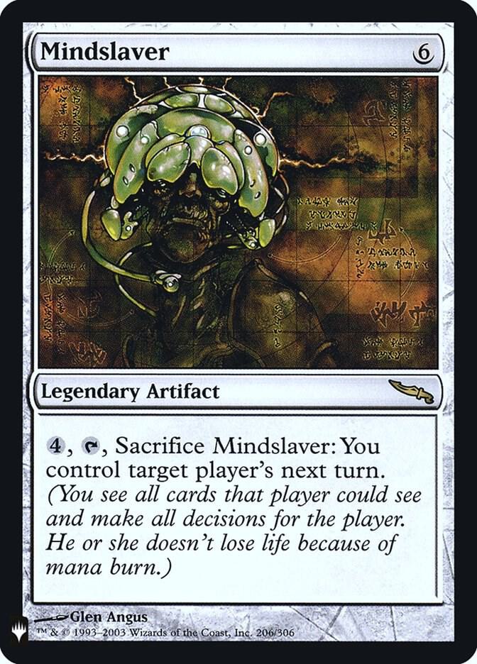 Mindslaver 206 card from The List Reprints