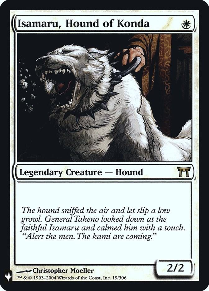 Isamaru, Hound of Konda 19 card from The List Reprints